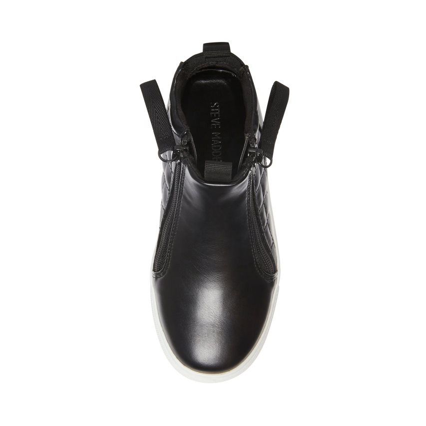 Black Steve Madden Areggie Kids' Sneakers | PH 9213ALK